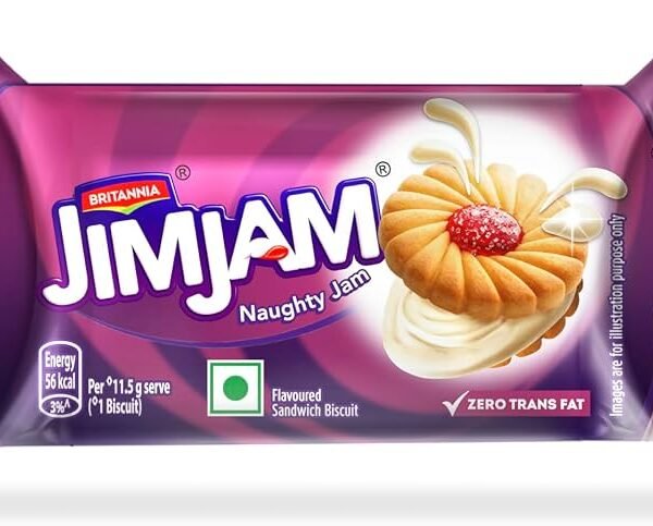 britannia jim jam naughty jam flavoured sandwhich biscuit