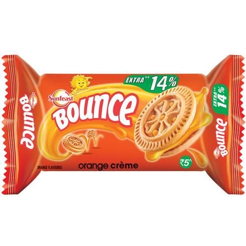 SUNFEAST BOUNCE BISCUITS ORANGE CREME COOKIES 30G